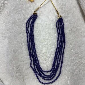 Elegant Purple Beaded Necklace